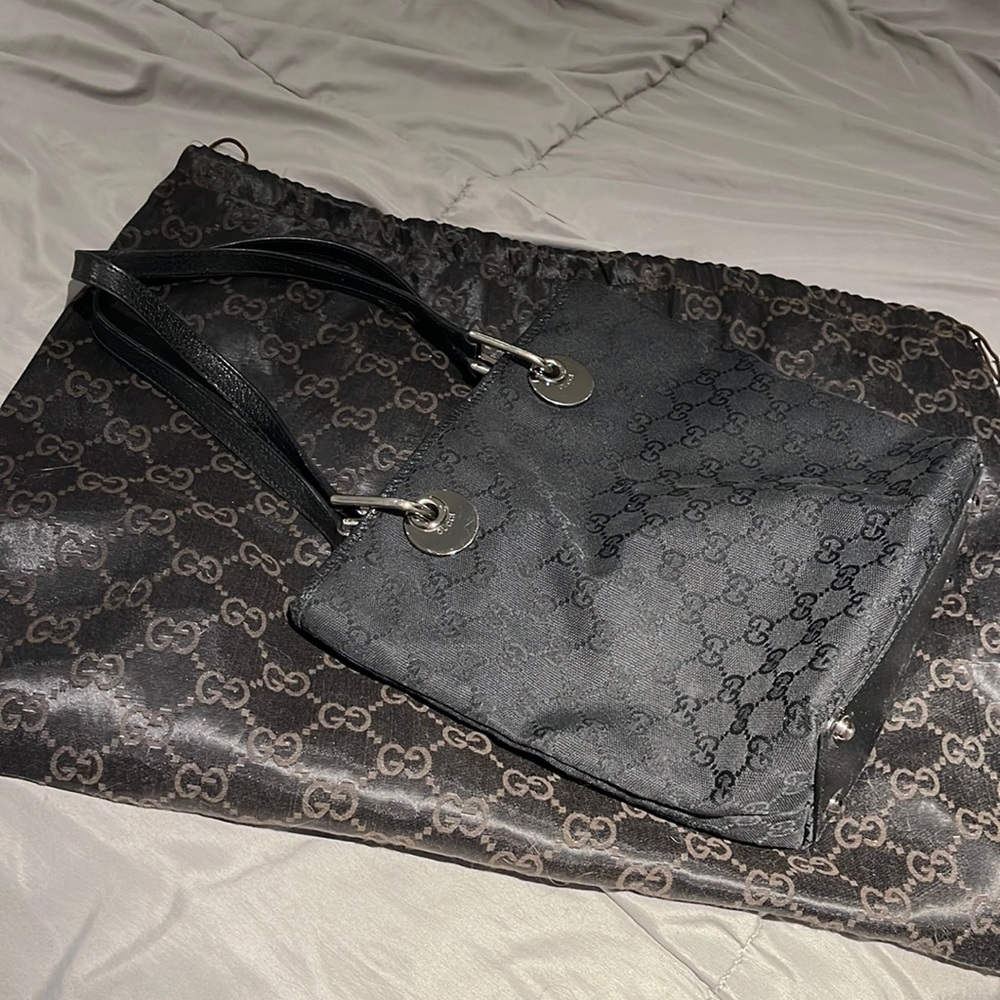 Gucci Monogram Canvas Bucket Tote